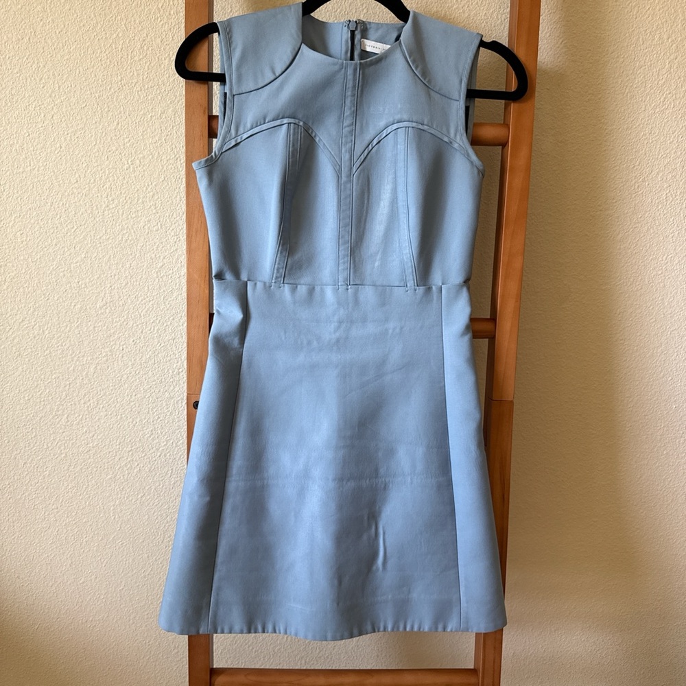 Victoria Beckham size 2 Light Blue Sleeveless A-Line Dress $995 Msrp